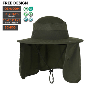Wholesale Cotton Bucket <b>Hat</b> Outdoor Fishing <b>Sun</b> <b>Hat</b> Foldable Travel Hiking Casual Summer Breathable Custom Logo <b>Men</b> Bucket <b>Hat</b> - Product Image 4