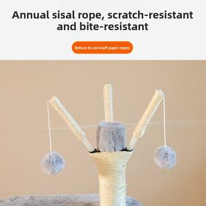 Árbol para Gatos con Plataforma de Salto Integrada, Casa para Gatos Grande, Ahorro de Espacio, Fabricante de Árboles para Gatos - Product Image 4