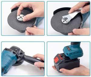 21V Cordless Li-Ion Electric Angle <b>Grinder</b> Battery Powered Wireless Brushless with Grinding Disc Wheel <b>Mini</b> Industrial/DIY - Product Image 4