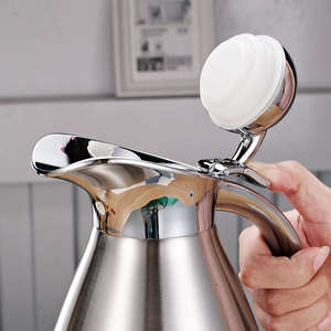 Fournitures pour restaurants et hôtels, cafetière arabe Dallah en acier inoxydable, pot à eau chaude, distributeur d'eau sous vide, <span class=keywords><strong>buffet</strong></span> - Product Image 4
