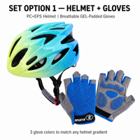 Kit Casque et Gants pour Enfants en Gros, Doublure PC EPS, pour Vélo, Trottinette, Sports de Plein Air, Réglable