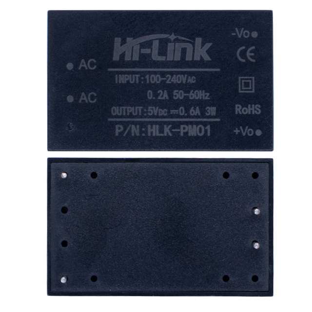 HLK-PM01 4Pin 5V 3W 600MA 0.6A Overcurrent Protection Short Circuit Protection AC DC Power Module