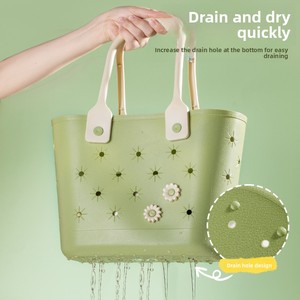 Simple Style Bathroom <b>Storage</b> Basket Hand-Held Hollow Toiletries and Shower Basket for Student Dormitory <b>Bath</b> - Product Image 2