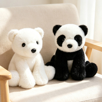 En stock : Peluches Ours polaire, Koala gris, Éléphant, Panda, Grenouille, Singe, Panthère noire – Cadeaux en peluche douce et moelleuse