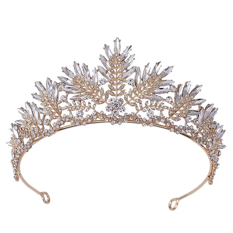Hohe Qualität Schönheit Königin Diademe Miss America Pageant Kronen Prinzessin Luxus Stirnband Tiara Kristall Strass Braut Krone
