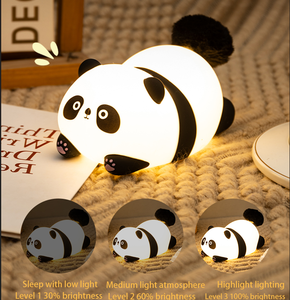 Lámpara Nocturna Panda, Linda Lámpara de Plástico para Niños, Luz LED Suave Táctil, Control Inteligente con Sensor, Decoración para Sala de Estar, Cuarto de Niños, Navidad, Cumpleaños - Product Image 3