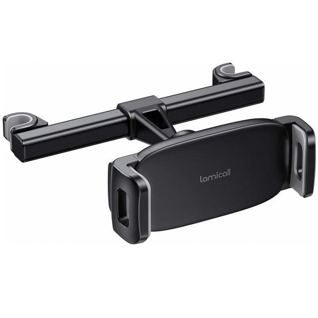 Lamicall CH05 Universal Car Back Seat Tablet Stand 360 Rotation Plastic Headrest Mount Holder for Baby Kids Movie Flexible Phone