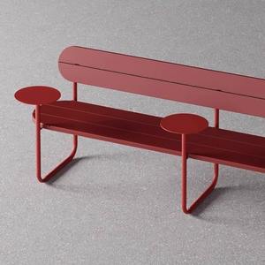 Ensemble de jardin en aluminium et teck, résistant à l'eau, pour villa, cour et parc - Product Image 5