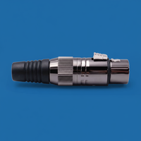 Connecteur XLR plaqué or RASANTEK 3 broches Hifi 2U Prise XLR mâle femelle Connexion audio vidéo professionnelle pour haut-parleurs
