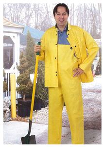 <span class=keywords><strong>Chubasquero</strong></span> de cuero con parches, doble <span class=keywords><strong>capa</strong></span>, transpirable, alta visibilidad, amarillo dividido - Product Image 6