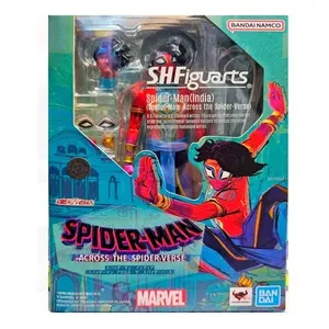 Action Figure personalizzabile di 10cm di Spider-Man India dal giocattolo dei cartoni animati "attraverso il verso ragno" per i bambini e gli appassionati di meraviglia - Product Image 3