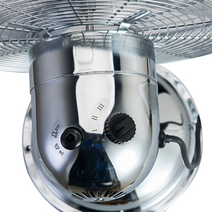 Vente en gros 12 pouces 40W AC moteur ventilateur de table économie d'énergie à faible bruit cuivre argent aspect métal antique US Portable certifié ROHS - Product Image 5