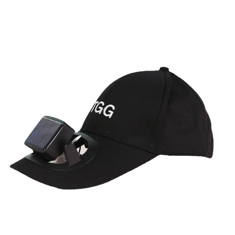 Mode haute qualité large bord solaire 100% coton ventilateur de charge sport Golf chapeaux Sports de plein air réglable chapeaux de pêche avec ventilateurs