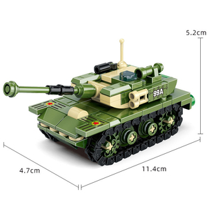 Serie <span class=keywords><strong>militare</strong></span> JKC7651 99A <span class=keywords><strong>equipaggiamento</strong></span> principale per carri armati modello di blocco per arma per bambini educativo assemblare la costruzione di BlockPlastic giocattolo - Product Image 6