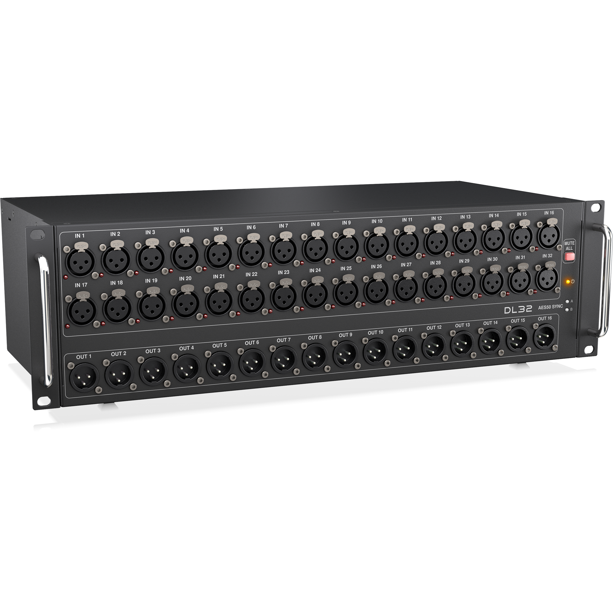 Dl32 Digital Stage Box With 32 Microphone Preamplifiers & Adat