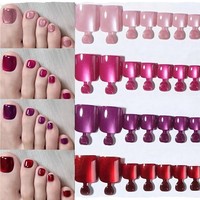 Faux ongles à presser personnalisables, 30 pièces, en gel acrylique souple, rouge bordeaux, forme amande courte, style Spicy Girl du Nouvel An