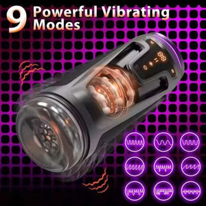 كأس استمناء ذكري أوتوماتيكي مع وظائف المص والاهتزاز والتلسكوب والتسخين والمحاكاة الفموية الذكية للرجال - Product Image 5