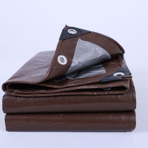 Ruigu Huizhong Brown Silver Tarpaulin Thickened Waterproof Outdoor Sunshade Cover 100x150cm - Product Image 1