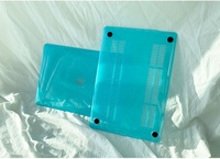 Casing Plastik Transparan Kristal, Pelindung Jernih untuk MacBook Pro M1 Pro 14 16 Inci 2021