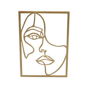 MR Modern Wall Metal Art women's Body Outline minimalista Abstract Line Drawing Art Hangings accessori Room Decor Single - Product Image 5