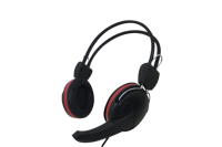 Casque filaire supra-auriculaire ajustable avec grands coussinets doux, interface 3,5 mm, transducteur hybride, ENC, IPX-7 pour PC/ordinateur portable