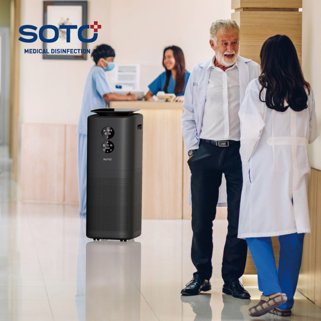 SOTO Y9 Smart App-Controlled Portable Home Air Purifier HEPA H13 Filter Negative Ion UV Sterilization WiFi Tuya Air Cleaner