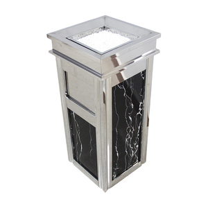 Poubelle en acier inoxydable antirouille pour hôtel, usage commercial, extérieur, robuste, <span class=keywords><strong>restaurant</strong></span>, club, espace public, poubelle publique durable - Product Image 6