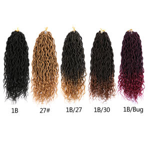 Tresses tressées au crochet naturelles, ées au crochet, rouges, postiches de printemps naturelles, vente en gros - Product Image 6