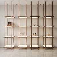 Étagère murale décorative en acier inoxydable doré avec design en anneau, support de suspension SS304 pour hôtel et boutique