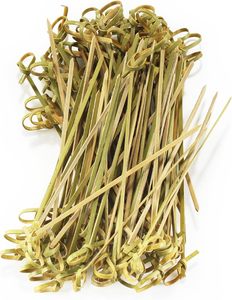 Brochettes de noeuds en bambou Nœud en boucle parfait pour cocktail barbecue - Product Image 4