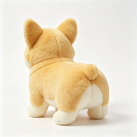 Peluche Corgi réaliste en gros, certifiée usine, rembourrage en coton PP, design brodé - Cadeau d'anniversaire, service OEM/ODM, faible MOQ
