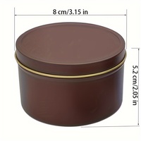 Grosir DIY 8oz kaleng lilin logam dengan tutup kotak timah untuk membuat lilin untuk cat teh kemasan permen Logo kustom untuk Natal