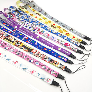 Promotional Custom Sublimation Printed Polyester Lanyard Neck Strap Polyester Lanyard With ID Card Holder