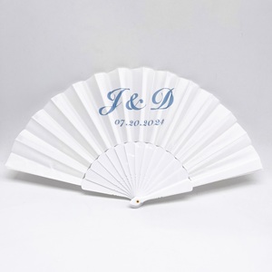 Nouveauté QM : Éventails de mariage pliables chinois élégants, motif fleur de cerisier japonaise - Product Image 3