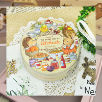 Boîte de conserve ronde en fer blanc de qualité alimentaire avec bouchon à vis et finition mate pour le lait, les bonbons, le sucre, les biscuits et la cuisson d'autres aliments