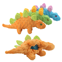 Offre Spéciale 2-en-1 Jouets pour chiens New Pet Squeaky Plush TPR Ball Dinosaur Stegosaurus pour chiens
