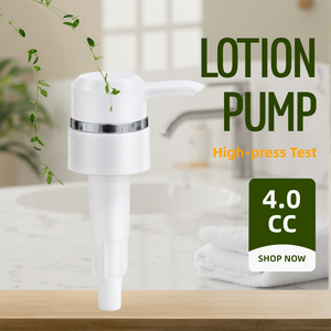 Tapas de Bomba Dosificadora de Plástico Ecológicas, Fáciles de Abrir, Plateadas/Blancas, de 33/410, 33/415, 33mm, para Botellas de Jabón Líquido y Cosméticos - Product Image 1