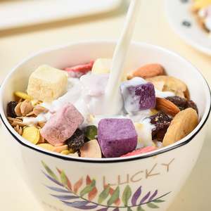 Vente directe usine OEM : Céréales de flocons d'avoine et noix cuites, avec yaourt, fruits et céréales, 500g, pour petit-déjeuner nutritif à boire - Product Image 4