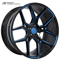 1 pièce, jante forgée polie multi-rayons, 16-20 pouces, 9-10J, 5x112, 5x114.3, 5x120, certifiée TUV pour Ford, GM, BMW, Mercedes