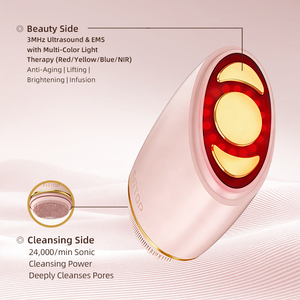 <span class=keywords><strong>Cepillo</strong></span> de Limpieza Facial de Belleza, Dispositivo de Belleza de Penetración Profunda de 3 MHz con Carga Magnética - Product Image 2
