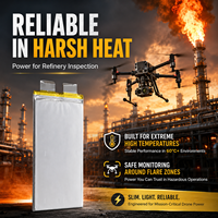 Baterai UAV 450Wh 3.7V Semi-solid State 60000mAh untuk Drone VTOL/Sayap Tetap OEM ODM Kapasitas Ekstrem untuk Drone