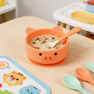 Tazón de Silicona para Bebés, con Succión, Colorido, Saludable, Libre de BPA, de Grado Alimenticio, con Diseño de Animales, Venta al Por Mayor - Product Image 5