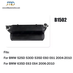 Refroidisseur intermédiaire de conception de flux d'air amélioré à ajustement direct pour <span class=keywords><strong>BMW</strong></span> 525D <span class=keywords><strong>535D</strong></span> E60 <span class=keywords><strong>E61</strong></span> 2004-2010 635D E63 E64 2006-2010 nouveau système de refroidissement - Product Image 2