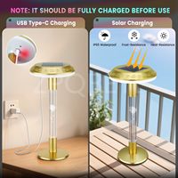Lampe de bureau portable contemporaine, design simple, commande tactile, gradation progressive, alimentation CA, base E26, abat-jour jaune, lampe de chevet