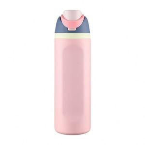 ขวดน้ำกีฬาสแตนเลสแบบสุญญากาศ ขนาด 24 ออนซ์ ปลอดสาร BPA เป็นมิตรกับสิ่งแวดล้อม พร้อมฝาปิดแบบมีหูจับและหลอดดูด ขายดีเป็นที่นิยม - Product Image 1