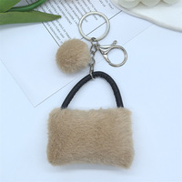 Porte-clés en peluche, mini sac à main, breloque en fausse fourrure, pendentif de sac, mignon, doux, Kawaii, vente en gros, personnalisé, OEM, ODM