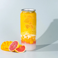 Boîtes de Conserve Rondes en Plastique de Haute Qualité 250ml 330ml 375ml 500ml Transparentes pour Soda, Lait, Thé, Vin, Eau et Jus avec Ouverture Facile
