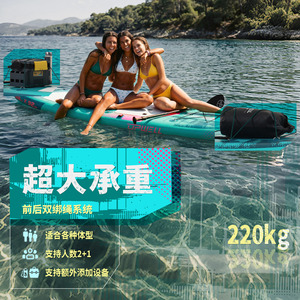 Tabla de Paddle Surf Upwell All Around de 366 cm, 10 kg, Capacidad de Carga de 220 kg, para Aguas Tranquilas, Deportes Acuáticos al Aire Libre - Product Image 3