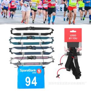 วิ่ง, ไตรกีฬา, เข็มขัดหมายเลขมาราธอนไม่จำเป็นต้องใช้หมุดยืดและใส่สบายเข็มขัดห่วงเจลไม่จำเป็นต้องใช้หมุด - Product Image 2