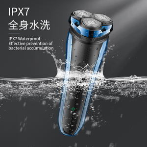 เครื่องโกนหนวดไฟฟ้าเคเมอิ ทริปเปิลเบลด IPX7 กันน้ำแบบชาร์จได้สำหรับผู้ชาย - Product Image 1